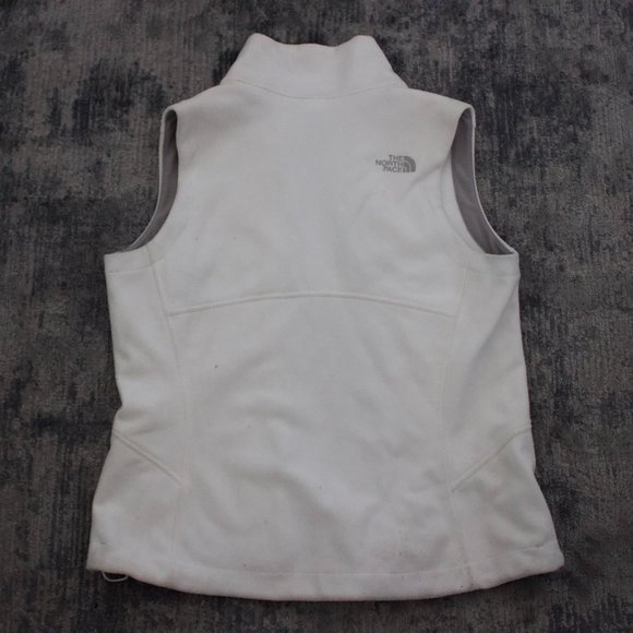 White Northface  Fleece Vest - Picture 2 of 2